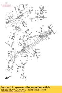 yamaha 5EB263320000 bolt - Bottom side