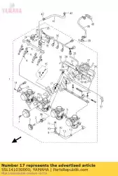 Ici, vous pouvez commander le jeu de vis de papillon auprès de Yamaha , avec le numéro de pièce 5SL141030000: