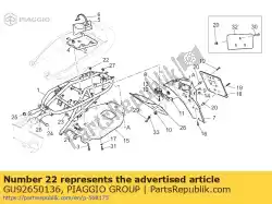 Tutaj możesz zamówić orzech od Piaggio Group , z numerem części GU92650136:
