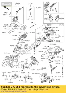 kawasaki 270165384 lock-assy, ??siedzenie zr1000fef - Dół