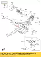 42041Y001, Kawasaki, 01 z?batka-piasta kawasaki  50 90 2017 2019 2020 2021, Nowy