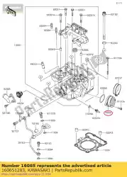 houder-carburateur klx250-e1 van Kawasaki, met onderdeel nummer 160651283, bestel je hier online: