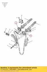 Here you can order the sprocket camshaft from Triumph, with part number T1141127: