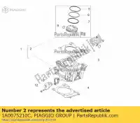 1A0075210C, Piaggio Group, kolben kpl. aprilia rs zd4kc000 zd4kca00 zd4kxa00 zd4kxb00 zd4kxja0 zd4kxja0, zd4kxa zd4kxjb0 125 2011 2014 2017 2018 2019 2020, Nieuw