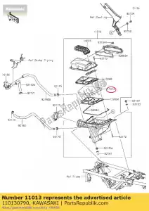 kawasaki 110130790 01 element-filtr powietrza - Dół