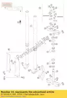 57301031100, KTM, bottom triple clamp 660 sm 03 ktm sms supermoto 450 660 2003 2004, New