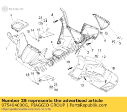 Aprilia 975494000G, Klep, OEM: Aprilia 975494000G