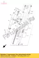 5BN231261000, Yamaha, rurka zewn?trzna (lewa) yamaha xvs 650 2001 2002, Nowy