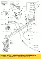 430200023, Kawasaki, zuiger-comp-rem ex250lff kawasaki  ninja z 300 400 2015 2016 2017 2018 2019 2020 2021, Nieuw