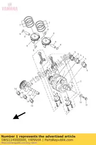 yamaha 1WS114000000 conjunto de cigüeñal - Lado inferior
