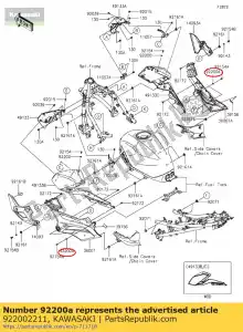 kawasaki 922002211 01 podk?adka, 5,3x13x1,2 - Dół