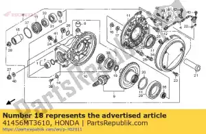 Honda 41456MT3610 cale g, pignon (1,50 - La partie au fond