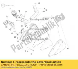 Qui puoi ordinare scatola depuratore da Piaggio Group , con numero parte 1A019154: