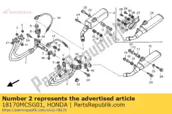 Tutaj możesz zamówić komp. Rur., l. Dawny. Od Honda , z numerem części 18170MCSG01: