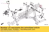 50538ML7000, Honda, crochet, ressort de support principal honda  gl st vfr 750 800 1300 1800 1986 1987 1989 1998 1999 2000 2001 2002 2003 2004 2005 2006 2007 2008 2009 2010 2012 2013 2017, Nouveau