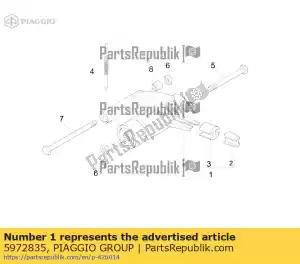 Piaggio Group 5972835 schwingarm - Onderkant