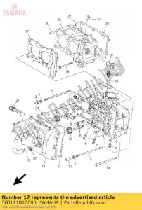 yamaha 5GJ111810000 guarnizione, testata 1 - Il fondo