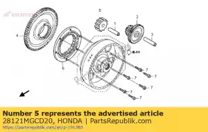 Honda 28121MGCD20 engrenagem, começando em marcha lenta (11t) - Lado inferior