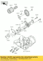 161540020, Kawasaki, pompe à rotor, récupération kx250-n1 kawasaki kx 250 2004 2005, Nouveau