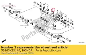 honda 52463KZ4J40 colarinho c, braço de almofada - Lado inferior