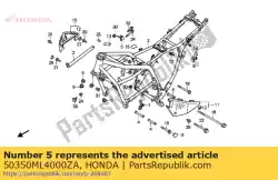 Qui puoi ordinare nessuna descrizione disponibile al momento da Honda , con numero parte 50350ML4000ZA: