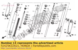 Here you can order the pipe comp., r. Slide from Honda, with part number 51425KZZA21: