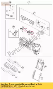 ktm 90841123000 fuel injector - Bottom side