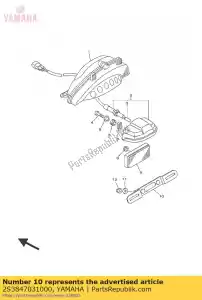 yamaha 2S3847031000 support - La partie au fond