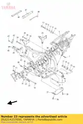 Qui puoi ordinare staffa, posteriore superiore 1 da Yamaha , con numero parte 2S2214257000: