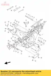 yamaha 2S2214257000 staffa, posteriore superiore 1 - Il fondo