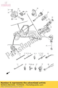 yamaha 904641981500 braçadeira - Lado inferior