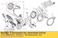 37215MBH003, Honda, tappo, interruttore di ripristino honda vt shadow ace c2 aero c3 vt1100c3 1100 , Nuovo