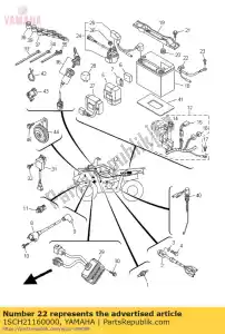 yamaha 1SCH21160000 drut, przewód ujemny - Dół