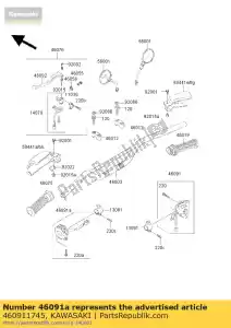 Kawasaki 460911745 kontrola zespo?u obudowy, - Dół