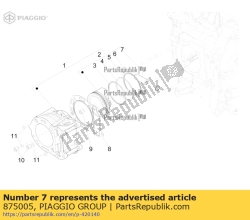 Aprilia 875005, Zuiger pen, OEM: Aprilia 875005