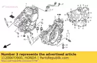 11200KYJ900, Honda, caixa de manivela, comp l honda cbr  r ra cbr250r cbr250ra 250 , Novo