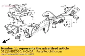 honda 38120MBZD30 hoorn assy. (laag) - Onderkant