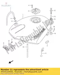 Qui puoi ordinare cuscino, fueltnk da Suzuki , con numero parte 4454520A00: