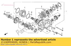 Aquí puede pedir caso conjunto lateral ge de Honda , con el número de pieza 21100MS9000: