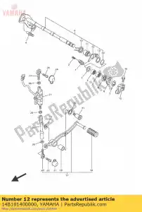 yamaha 14B181400000 ensemble de levier de butée - La partie au fond