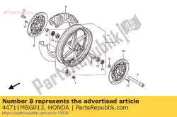 Qui puoi ordinare nessuna descrizione disponibile al momento da Honda , con numero parte 44711MBG013: