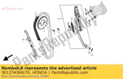 Here you can order the bolt, special, 6mm from Honda, with part number 90125KB4670: