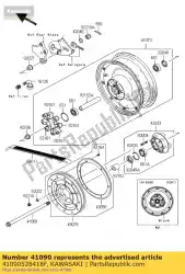 Qui puoi ordinare wheel-assy, ?? Rr, g. Black vn900caf da Kawasaki , con numero parte 41090528418F: