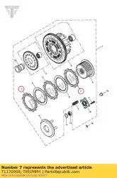 Here you can order the friction disc b from Triumph, with part number T1170908: