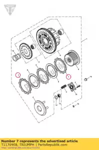 triumph T1170908 wrijvingsschijf b - Onderkant