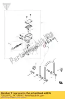 T2021072, Triumph, Slang, gevlochten, rem triumph street triple  r 675 to vin 560476 , Nieuw