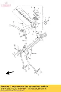 yamaha 5PSW25870000 subconjunto do cilindro mestre - Lado inferior