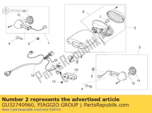 Piaggio Group GU32740960 ?wiat?a tylne - Dół