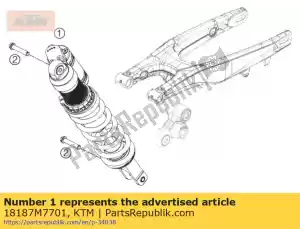 ktm 18187M7701 monoshock link 350 xc-f 13 - Onderkant