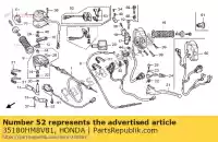 35180HM8V81, Honda, sw assy, ??róg honda trx500fa fourtrax foreman rubican trx680fa rincon 500 680 , Nowy